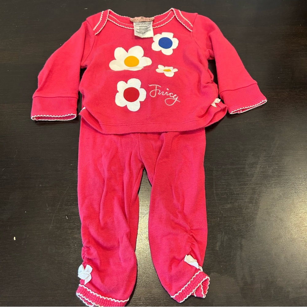 Juicy Couture Matching Pink Floral Set